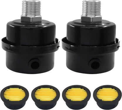 2 Pcs Air Compressor Silencer, 1/2 Inch Thread Intake Filter Muffler, 20 mm Air - Image 2