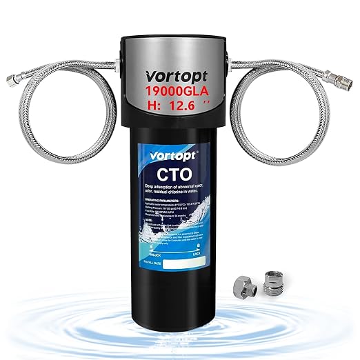 Vortopt Q7 Under Sink Water Filter System, Bad Taste & Odor, Under Counter by Vortopt