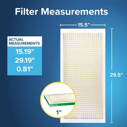 Filtrete 15.5x29.5x1 AC Furnace Air Filter, MERV 8, MPR 700, Tough on Pollen - Image 2