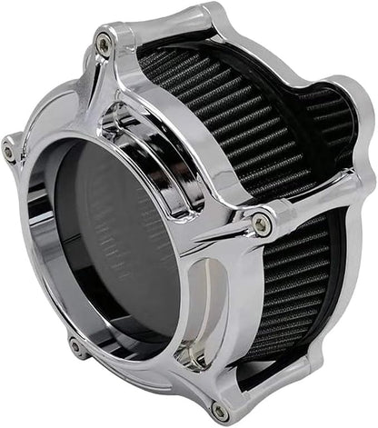 Harley Air Cleaner Chrome See Through Intake Filter Kit Cnc Cut by Unknown