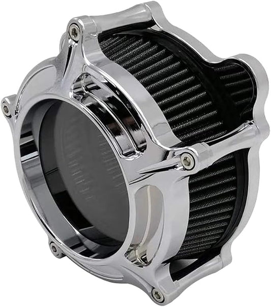 Harley Air Cleaner Chrome See Through Intake Filter Kit Cnc Cut by Unknown