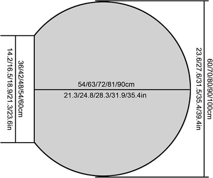 Half circle mirror，half circle mirrors - Image 2
