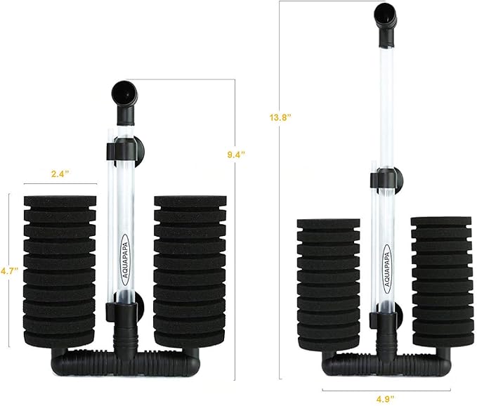 Aquarium Bio Sponge Filter 2 PCS - Image 2