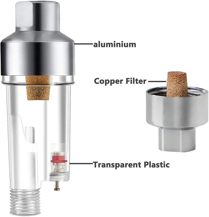 ABESTAIR Airbrush Filter in-line Water Moisture Trap Mini Air Filter Water Oil - Image 6