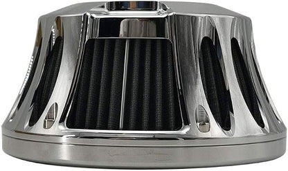 Air Cleaner Harley Filter Motorcycle Intake CNC Cut Kit Chrome - Image 5