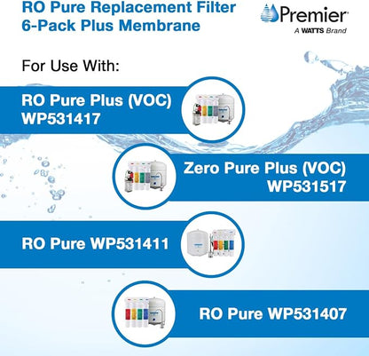 Watts Premier Annual RO Pure 6-Pack Filtration Kit - Image 2