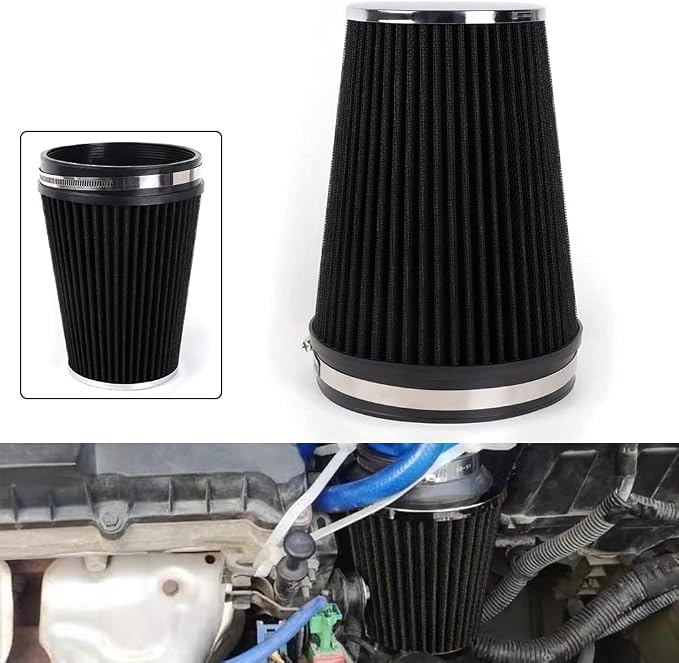 MUGE RACING 6" 152 mm High Flow Inlet Air Filter, Air Intake Cone Filter - Image 7