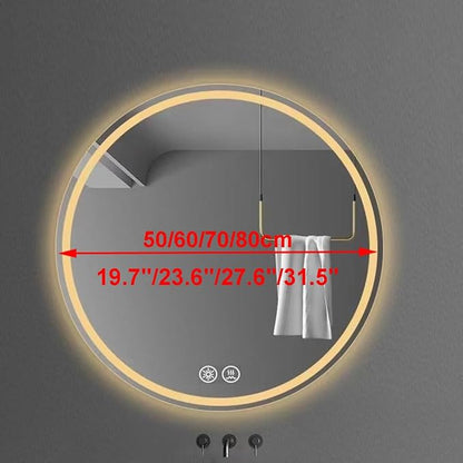 Vanity Mirror Round Illuminated LED Bathroom Mirror - Image 4