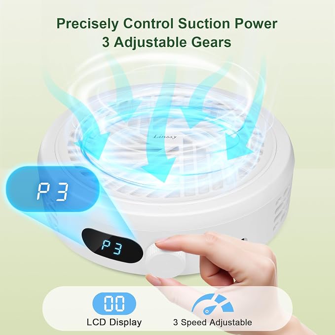 Nail Dust Collector, Compact & Quiet Manicure Vacuum - Image 5