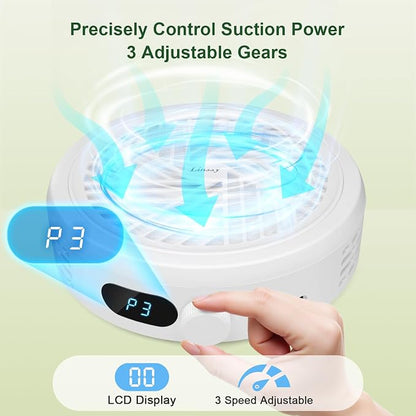 Nail Dust Collector, Compact & Quiet Manicure Vacuum - Image 5
