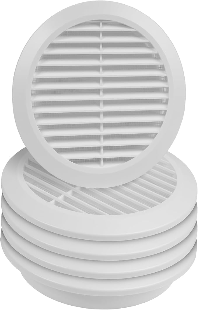 6" Inch White Round Air Vent Cover by Unknown