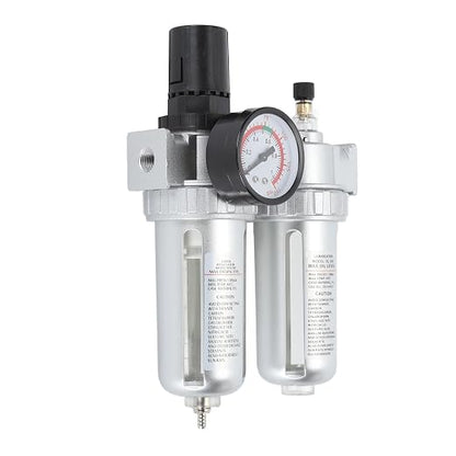 1/4 Inch Aluminum Alloy Air Filter Pressure Regulator, Compressed Air Line - Image 3