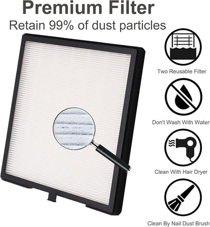 Nail Dust Collector Filters 2 Pack Nail Dust Suction Collector Replacement - Image 3