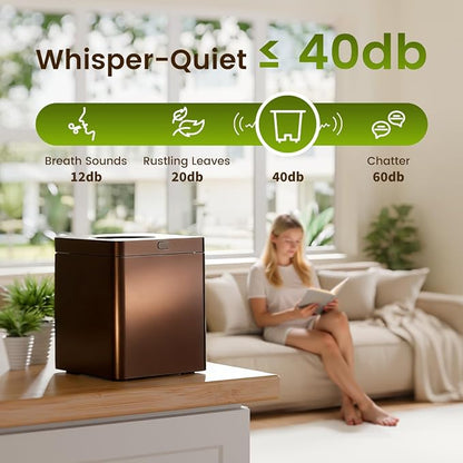 TOPZEE Electric Composter:3L Kitchen Compost Bin Countertop Indoor Odorless - Image 4