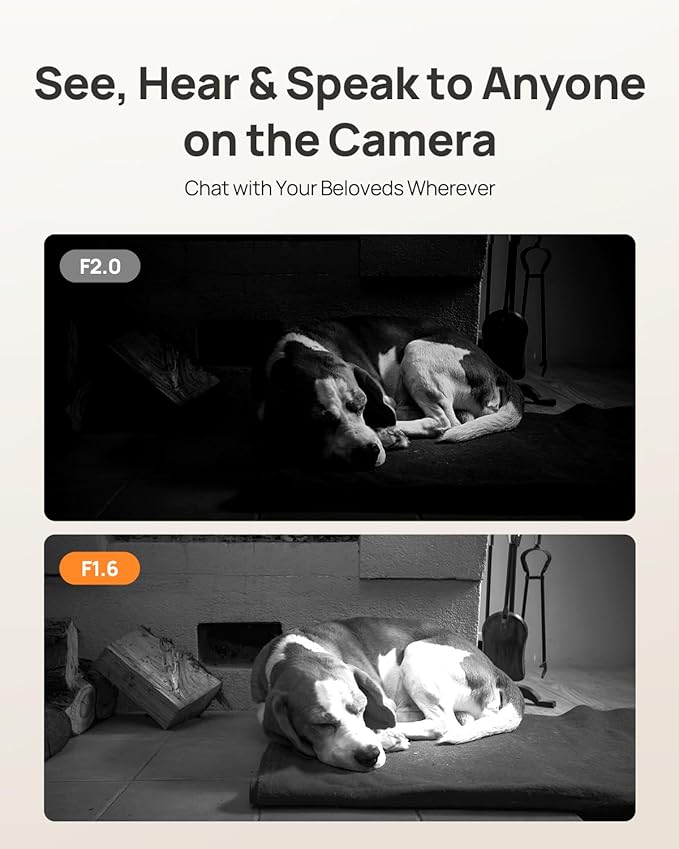 Anona 4K UHD Indoor Camera with 64GB SD Card, Pet/Dog/Baby Security Camera with Phone App, 360° Pan-Tilt, 2.4G/5G Wi-Fi 6, Auto-Tracking, Person/Pet/Baby Crying Detection, Privacy Mode, Two-Way Audio