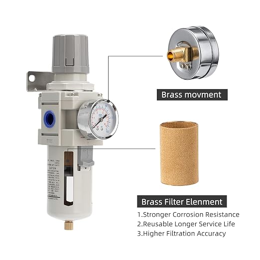 Air Compressor Water Separator Filter 3/4" NPT 0-150 PSI, Compressed Filter - Image 4