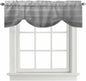 Grey Ombre Wooden Tie Up Valance Curtains by Unknown