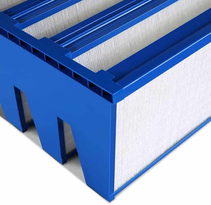 Mini Pleat Rigid Microglass V-Bank Air Filter 24x24x12 – MERV 11 ASHRAE 52.2 - Image 2