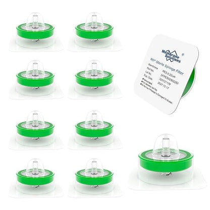 Membrane Solutions 20 Pack Syringe Filter Sterile PES Hydrophilic Filtration by MembraneSolutions
