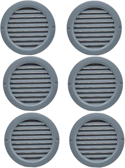 VENTS-US - 4" Round Plastic Vent Cover in Slate Grey - Compatible with a 4 Inch - Image 2