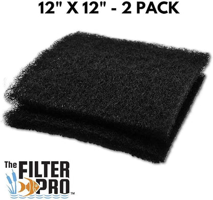 Black Coarse Filter Media, 1.25" Thick, 2 Pack, Ponds or Water Gardens - Image 2