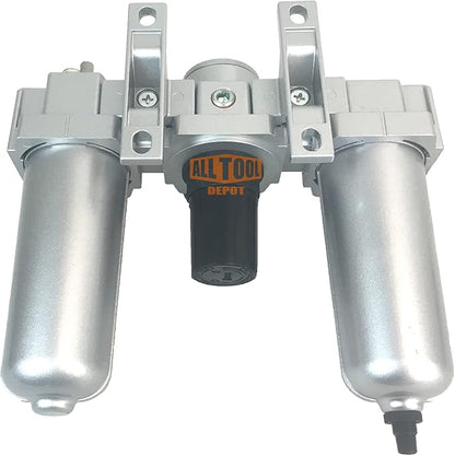 3/4" NPT HEAVY DUTY Compressed Air In Line Filter Regulator Lubricator Oiler - Image 5