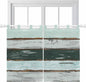 Blue Teal Bedroom Curtains 63 Inch Length, Window Curtains Tab Top, Vintage by Unknown