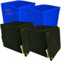 96 Pack Blue/black Absorb the echo Acoustic Foam Panel Wedge Studio by XIN%26LOG