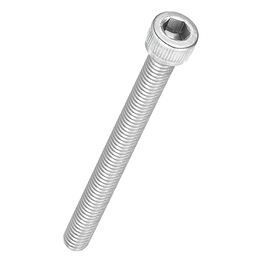 Kozelo 5pcs Socket Head Cap Screws - [M6-1 x 60mm] 304 Stainless Steel Allen Socket Drive for Electrical Motor 3D Printing Fan Engine Replacement Use, Silver