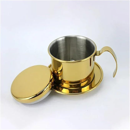 Stainless Steel 304 Vietnamese Coffee Filter Cup Drip Pot Simple And Portable by Unknown