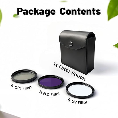 Universal 82mm 3 Piece Lens Filter Kit - Image 2