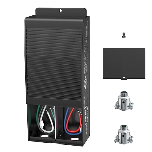 EMITEVER Dimmable LED Driver,60W 24V Triac Power Supply, AC to DC LED Transformer for LED Light,Compatible with Lutron and Leviton Dimmer,Waterproof IP67 and UL Listed,Class 2,Class P