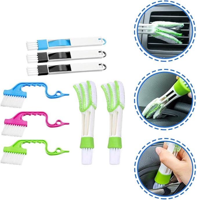 Ciieeo 8pcs Window Groove Cleaning Brush Set - Image 4