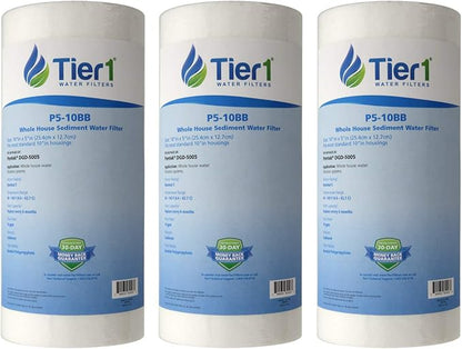 Tier1 5 Micron 10 x 4.5 Water Filter | Spun Wound Polypropylene Whole House by Tier1