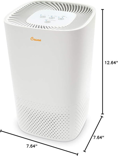 Crane Air Purifier with True HEPA Filter, UV Light, 250 Sq Feet Coverage - Image 7