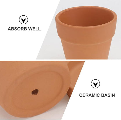 5pcs Red Terracotta Succulent Flower Pots - Image 3