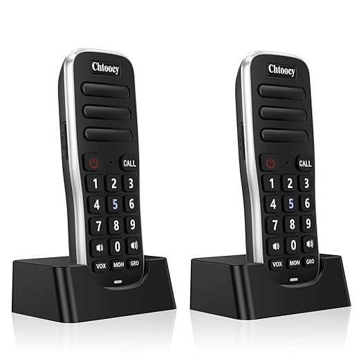Intercoms Wireless for Home, 1 Mile Long Range for House Business Office, Handheld Room to Room Communication System, Rechargeable Loud & Clear 10-Channel Anti-Interference Intercom System