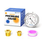 MEANLIN MEASURE -30inHG~0Psi Vacuum Gauge Stainless Steel 1/8" NPT 2" FACE DIAL by MEANLINMEASURE