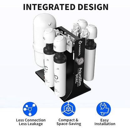 WINGSOL Integrated Reverse Osmosis Water Filter, NSF/ANSI 42/53/58, Dual Outlet - Image 4
