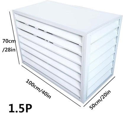 Freestanding Louvered Space Divider, outdoor garbage can enclosures, balcony - Image 2