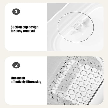 Sink Filter Basket, Efficient Drainage Design, Suction Cup Sink Rack, Kitchen - Image 5