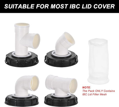 PATIKIL 4" IBC Lid Filter 2 Pack 210mm Long Washable Nylon Fine Mesh Filter IBC - Image 6