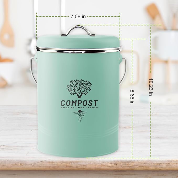 Kitchen Countertop Compost Bin, Odor Resistant Indoor Compost Bin - Image 2