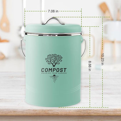 Kitchen Countertop Compost Bin, Odor Resistant Indoor Compost Bin - Image 2