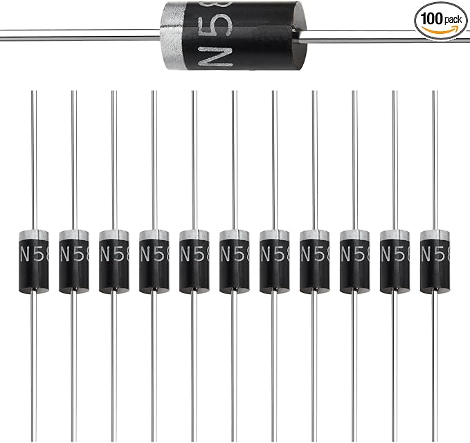 Chanzon 1N5817 Schottky Barrier Rectifier Diodes 1A 20V DO-41 Axial 5817 IN5817 by Chanzon