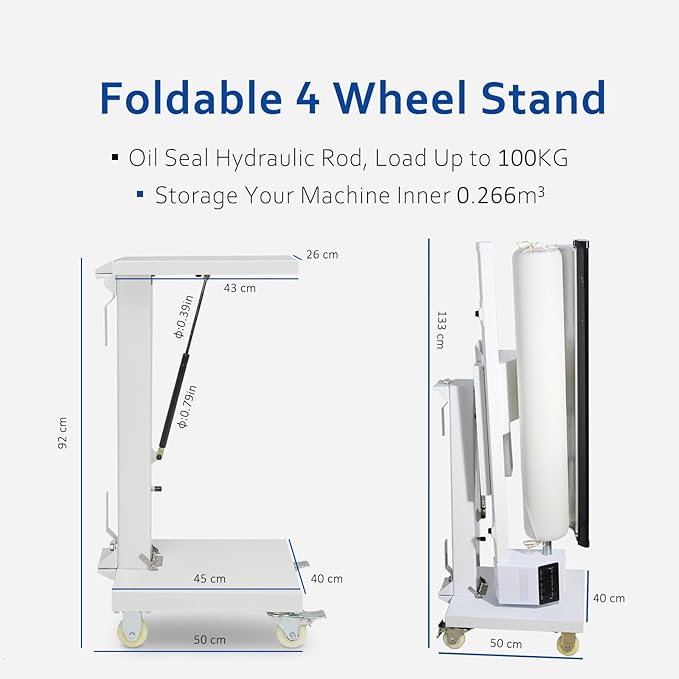 Rotary Roller Steam Press Iron, Hotel Linen Ironing Machine With Continuous Steam. For Bed Sheet,Pillowslip,Napkin,Tablecloth And Almost Any Flat Appropriately Sized Textile[Machine with stand]