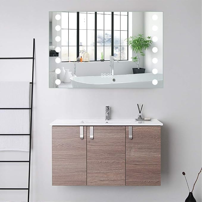 80x60cm LED Bathroom Mirror - Image 3