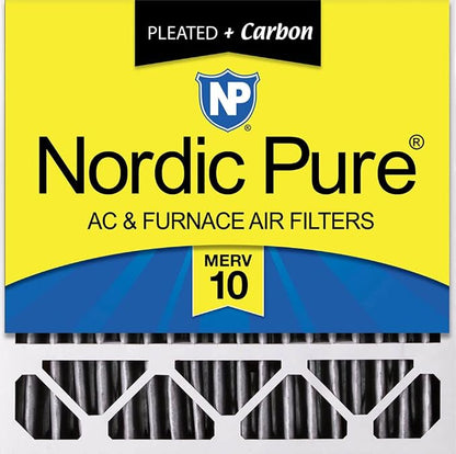 Nordic Pure 20x20x5 Honeywell Replacement Furnace Filters MERV 10 Plus Carbon 1 by NordicPure