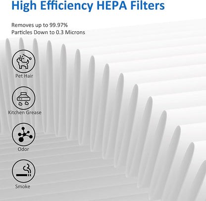 2 Pack MK01 MK06 True HEPA Replacement Filter Compatible - Image 6