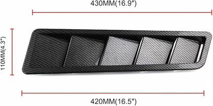 2Pcs Car Hood Vent Trim Louver Air Flow Intake Universal Compatible - Image 5